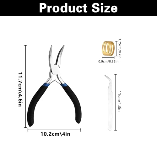 Bent Nose Pliers，Bent Chain-Nose for Crafting and Repair,Chain Jewelry,Jewelry Pliers Jewelry Making Tools for Crafts Matte Handle - color: Bent Nose Pliers-dark Blue