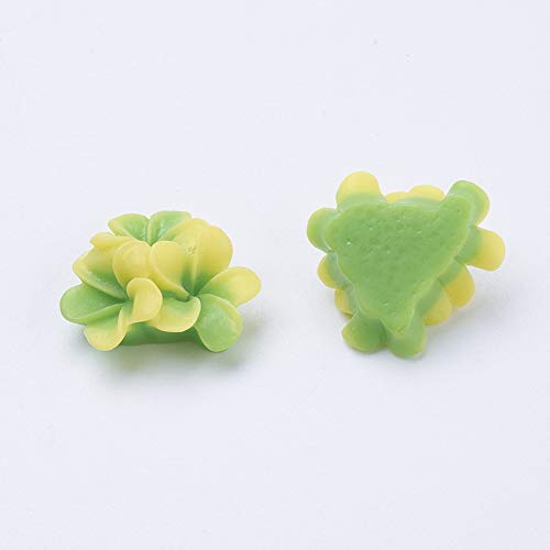 Beadthoven 200-Piece Resin Plumeria Cabochons Mixed Colours Flat Back Charms Mini Flowers Cameo Charms Jewelry Embellishment Supplies for Gluing DIY Jewelry Making Supplies Earrings Rings - color: 3 Plumeria#21x21x10mm