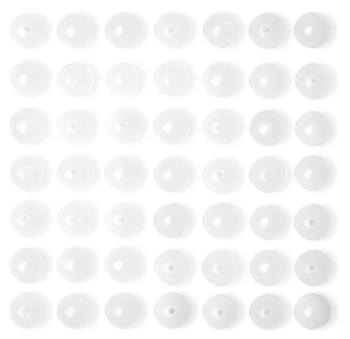 QINJIEJIE 100PCS White Jade Beads 8mm Natural Stone Beads Round Loose Gemstone Bead for Bracelet Beading Crystal Jewelry Making DIY Necklace Earrings 0.32" - color: White Jade, size: 100PCS