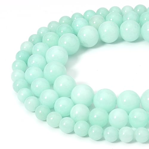 60pcs 6mm Natural Amazonite Gemstone Beads Energy Healing Crystal Round Loose Stone Beads for Jewelry Making, DIY Bracelets Necklaces - color: Amazonite, size: 6mm