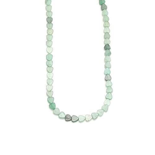6mm Natural Green Aventurine Stone Beads Heart Shape Cute Fine Gems Spacer Beads Fit Jewelry Making DIY Exquisite Necklace Bracelet Accessory - color: Green Aventurine