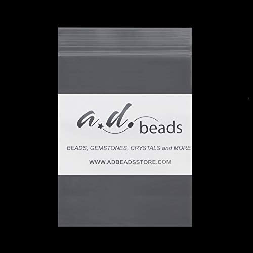 AD Beads Natural Gemstone 8mm Round Loose Beads Big Hole 2.5mm Sized 40pcs (White Pearl) - color: White Pearl