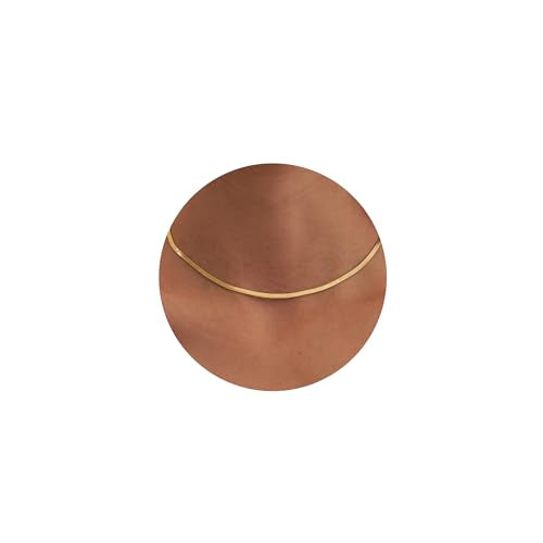 Tewiky Layered Necklaces for Women Non Tarnish- Chunky 14k Gold Plated Herringbone/Snake/Rope/Box/Cuban Link Chain for Women Waterproof Layering Stack Choker Necklace Trendy Dainty Tarnish Free Jewelry Set - color: Herringbone 3mm/14inch Gold