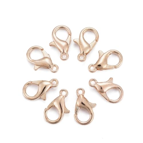 HDSupplies 100 Pieces - Lobster Clasps - KC Gold Tone - 14x8mm / 1.8mm Hole - color: KC Gold Tone, size: 14x8mm