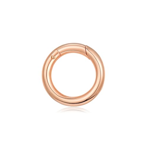 14K Gold Jewelry Clasp Necklace Extender Clasp Bracelet Extension Connector for DIY Necklace Bracelet Anklet Jewelry Making (Style 4-Rose) - size: Style 4-Rose