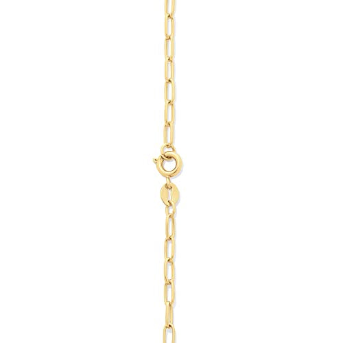 Amazon Essentials 14K Gold Plated Paperclip Chain Necklace - color: Yellow Gold, size: 18"