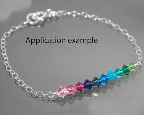 250pcs Czech 6mm (0.24 Inch) Faceted Bicone Crystal Glass Loose Beads Spacer Bulk Siam Red Red for DIY Craft Jewelry Making CCB605 - color: Siam Red, size: 6mm - 250pcs