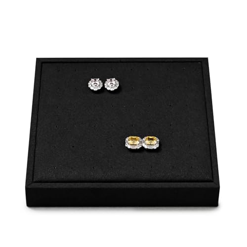 Oirlv Microfiber Jewelry Stud Earring tray Display Tray Interchangeable Modular Jewelry Tray - style: P13706