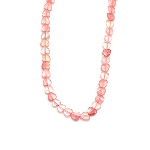 6mm Natural Watermelon Red Stone Beads Heart Shape Cute Fine Gems Spacer Beads Fit Jewelry Making DIY Exquisite Necklace Bracelet Accessory - color: Watermelon Red