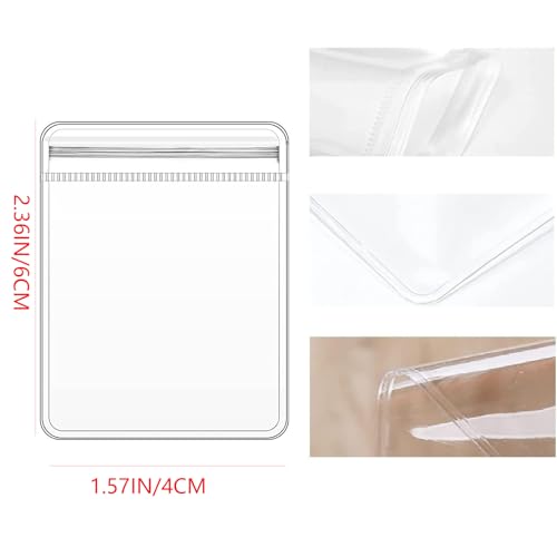 PVC Jewelry Pouches Clear Zipper Bags Anti Oxidizing Earrings Storage Bags for Storage Jewelry Packing Bags(100PCS 1.57 * 2.36 IN) - size: 1.57*2.36 IN