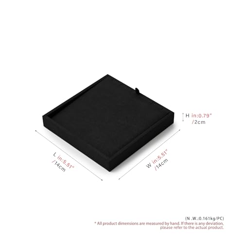 Oirlv Microfiber Jewelry Pendant Display Tray Easy-Assemble Modular Jewelry Tray - style: P13708