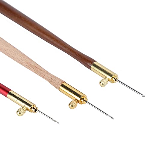 Stainless Steel Crochet Hooks for Embroidery Beading Knitting Sewing Tools Brown Set
