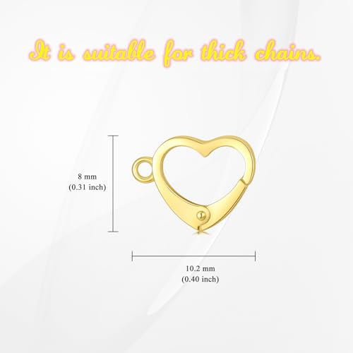 14K Yellow Gold Jewelry Clasp Necklace Extender Clasp Bracelet Extension Connector for DIY Necklace Bracelet Anklet Jewelry Making, 14K Gold Clasp for DIY Jewelry Making (Style 17) - style: Style 17