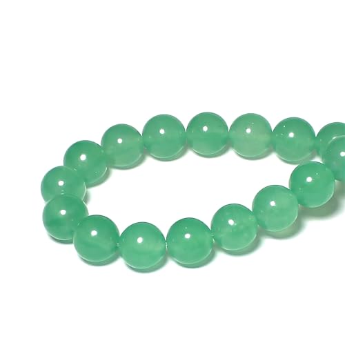MJDCB Stone Beads 6mm 60pcs Round Aventurine Green Jade Loose Gemstone Bead Charms for Jewelry Making Bracelet Necklace Earring Pendant - color: Aventurine Green Jade, size: 6mm