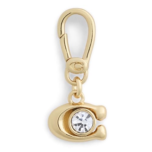 COACH Women's Collectible Signature Jewelry Charm - color: C Stone Crystal/Gold