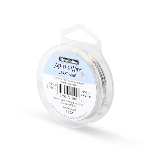 Artistic Wire, 26 Gauge Stainless Steel Craft Wire, 15 yd - size: 26 Gauge, style: Retail