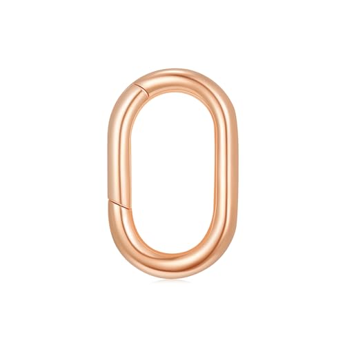 14K Gold Jewelry Clasp Necklace Extender Clasp Bracelet Extension Connector for DIY Necklace Bracelet Anklet Jewelry Making (Style 3-Rose) - size: Style 3-Rose