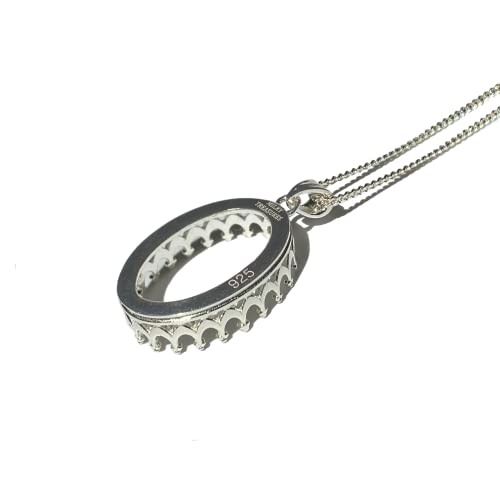 Milky Treasures Crown Necklace DIY Breastmilk Jewelry Making Kit | 18mm 925 Sterling Silver Pendant | Breastfeeding Keepsake | New Mom Gifts | Baby Shower Registry | Lactation [Only Necklace + Mold] - color: Only Necklace + Mold