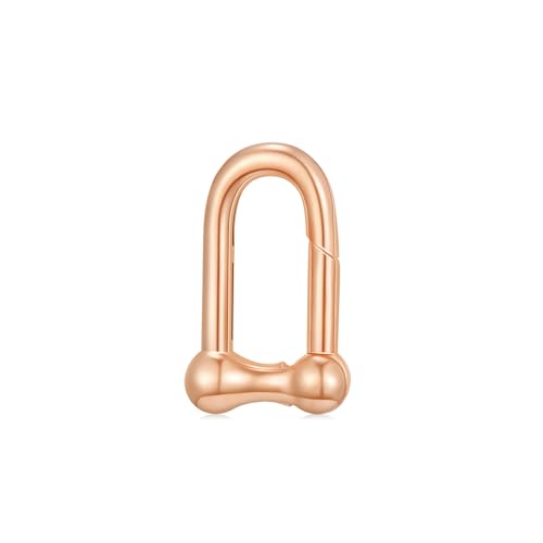 14K Gold Jewelry Clasp Necklace Extender Clasp Bracelet Extension Connector for DIY Necklace Bracelet Anklet Jewelry Making (Style 11-Rose) - size: Style 11-Rose
