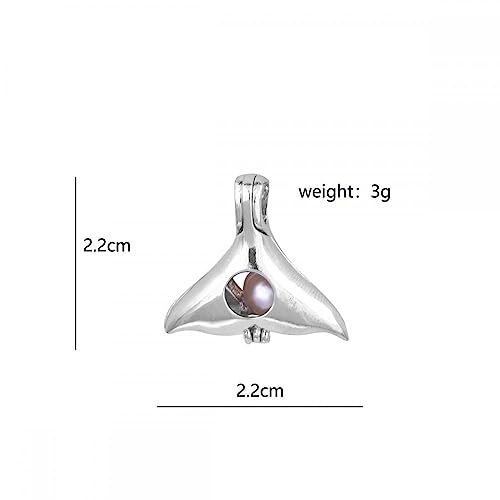 MilkyWay Wish Pearl Necklace Kit, DIY Necklace Making Kit, lotus Necklace Cage Locket Cultured Pearl in Oyster Set, 16.9", Surprise Gift For Wife, Girlfriend,Mother - color: C