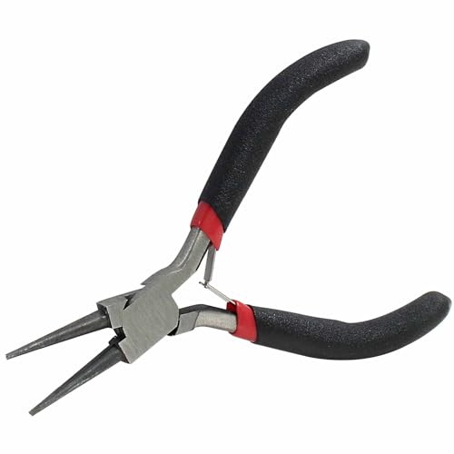 13cm/5.12" Round Nose Pliers, Jump Rings Making, Wire Jewelry Making Tools, Fine Needle Nose Pliers, Needle Nose Pliers Jewelry, Jump Ring Pliers, Bead Pliers for Wire Wrapping - style: Round Nose Pliers