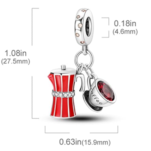 925 sterling silver bracelet necklace pendant, women's jewelry gift, dream catcher net bead pendant, suitable for original bracelets, parties, birthday jewelry gifts - color: KJC794