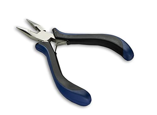 HURON Precision Side Cut Pliers, Springloaded, Needle Nose (1/3/10/25/100 pc) (1pc) - style: Side Cut Needle Nose