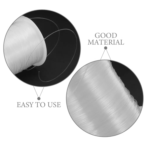 TEHAUX Satin Cord Crystal Thread - Nylon Beading Cord for Jewelry Making Crafts for Bead 0.45mm Diameter Rope 35M/Roll