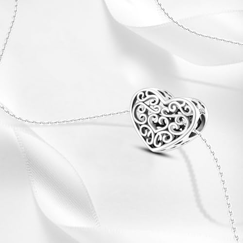 925 sterling silver bracelet necklace pendant, women's jewelry gift, dream catcher net bead pendant, suitable for original bracelets, parties, birthday jewelry gifts - color: KJC527