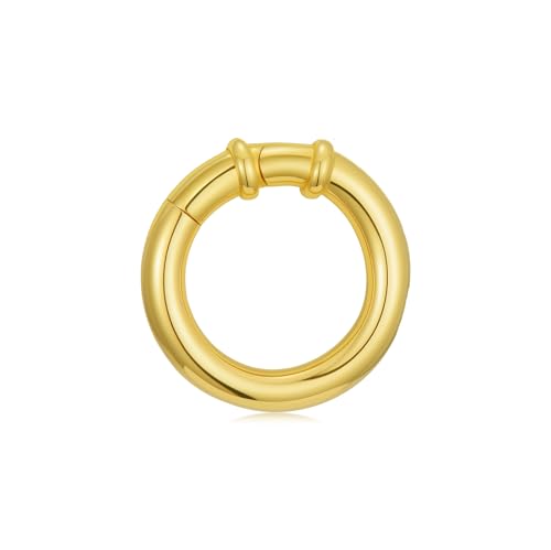 14K Yellow Gold Jewelry Clasp Necklace Extender Clasp Bracelet Extension Connector for DIY Necklace Bracelet Anklet Jewelry Making, 14K Gold Clasp for DIY Jewelry Making (Style 1) - style: Style 1