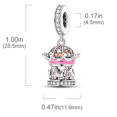 925 sterling silver bracelet necklace pendant, women's jewelry gift, dream catcher net bead pendant, suitable for original bracelets, parties, birthday jewelry gifts - color: KJC913