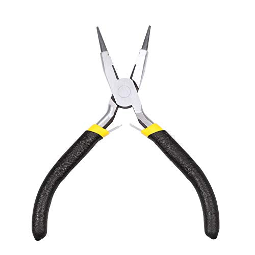 LEONTOOL Mini Round Nose Pliers with Cutters 5 Inch Wire Looping Pliers for Jewelry Making Beading Pliers Multi-Functional Precision Handcraft DIY Hand Tool - size: Round Nose with Cutters