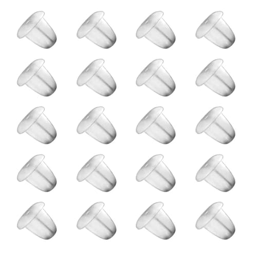 Earring Backings, Rubber Earring Backs for Stud Earrings for Women, Backs for Fish Hook Earrings (100 Pieces) - color: 100 backs
