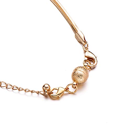 Magnetic Jewelry Clasp for Bracelet Necklace 8mm Nail Sand Scrub Finishes Round Design Gold/Silver Color - color: Nail-sand Gold and Silver