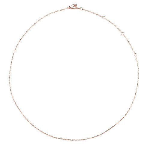 Honeycat Thin Chain Adjustable Choker in Gold, Rose Gold, or Silver (13", 14", 15", 16", 17") | Delicate Jewelry - color: Rose Gold