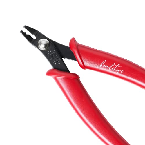 Beaditive Bead Crimping Plier for 2mm & 3mm Beads and Tubes | 5-Inch (Red) - color: Red