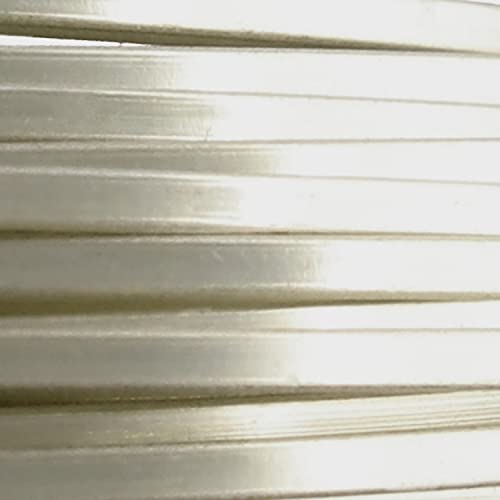 The Beadsmith Square Craft Wire - Medium Temper Beading Wire, Silver Color, 18 Gauge, 4 Yards - color: Silver, size: 18 Gauge, 4 Yard Coil