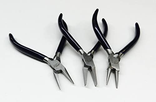 JTS Jewelry Making Tools Kit Hand Tools for Design and Repair Set Includes Bench Pin with Clamp - Saw Frame - 2dz Blades - Ring Clamp - 3 Basic Pliers