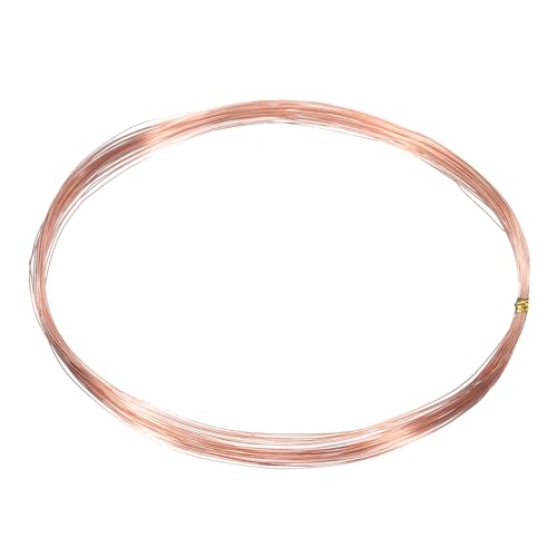 uxcell Pure Copper Wire 99.99% 30 Gauge 10m/33ft Tarnish Resistant | 0.25mm Pure Copper Soft Craft Copper Wire,for Jewelry Making Beading DIY Crafts Supplies,Copper - size: 30 Gauge 0.25mm