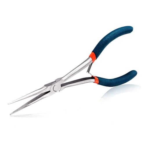 SPEEDWOX Long Needle Nose Pliers 7 Inch Long Nose Mini Precision Wire Looping Fine Pliers Long Anti-slip Handles Smooth Jaws High Leverage Reduce Efforts for Jewelry Making - style: Needle Nose Pliers