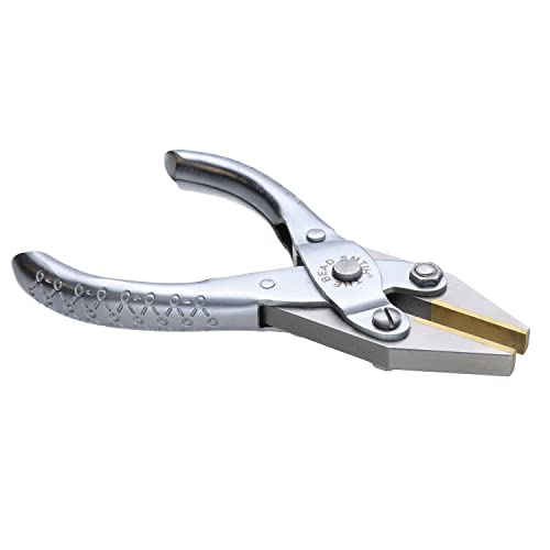 The Beadsmith Flat Nose Parallel Pliers - 5 inches (127mm), Steel Tool for Jewelry Making, No Spring - style: Flat Nose - 127mm