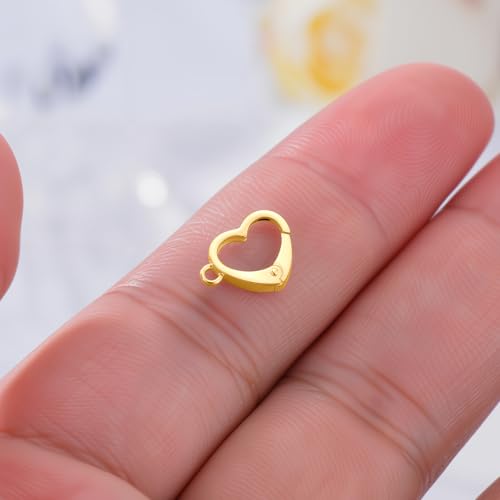 14K Yellow Gold Jewelry Clasp Necklace Extender Clasp Bracelet Extension Connector for DIY Necklace Bracelet Anklet Jewelry Making, 14K Gold Clasp for DIY Jewelry Making (Style 17) - style: Style 17