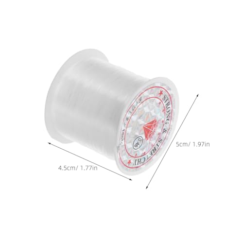 TEHAUX Satin Cord Crystal Thread - Nylon Beading Cord for Jewelry Making Crafts for Bead 0.45mm Diameter Rope 35M/Roll