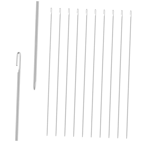 10Pcs Beading Needles Set for Jewelry Making Stainless Steel Bead Threaders for DIY Crafting Portable Beads Threading Tools for Home Use