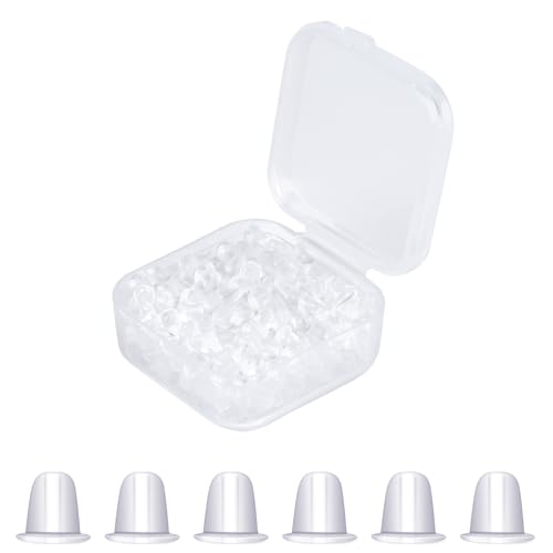 Earring Backs, Earring Backs Replacements for Droopy Ears, Rubber for Sutds/Heavy Earrings, Rubber for Fish Hook Earrings Diameter 4mm (300 Pieces) - color: 300 backs