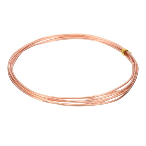 PATIKIL 99.9% Pure Copper Wire for Jewelry Making, 16 Gauge (1.3mm) Copper Craft Wire 4.9 Feet Beading Jewelry Making Supplies for Crafting Wreath Electroculture Gardening - size: 16 Gauge x 4.9 Feet