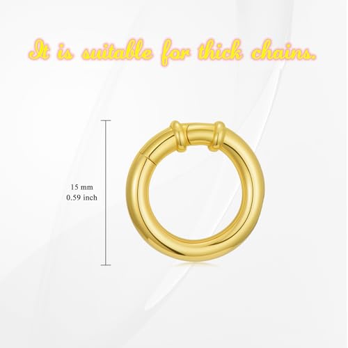 14K Yellow Gold Jewelry Clasp Necklace Extender Clasp Bracelet Extension Connector for DIY Necklace Bracelet Anklet Jewelry Making, 14K Gold Clasp for DIY Jewelry Making (Style 1) - style: Style 1