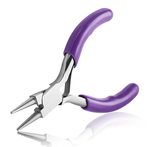 SPEEDWOX Mini Round Nose Pliers For Jewelry Making 3-Inch Small Pliers Wire Looping Pliers Wire Bending Pliers Looper Pliers Ring Bending Tool Small Needle Nose Pliers For Jewelry - style: Round Nose Pliers