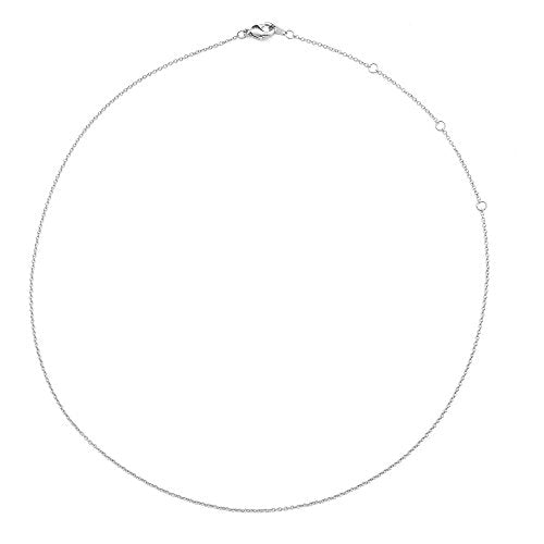 Honeycat Thin Chain Adjustable Choker in Gold, Rose Gold, or Silver (13", 14", 15", 16", 17") | Delicate Jewelry - color: Silver