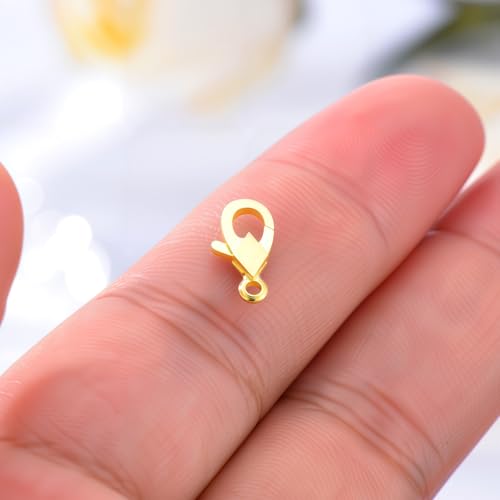 14K Yellow Gold Jewelry Clasp Necklace Extender Clasp Bracelet Extension Connector for DIY Necklace Bracelet Anklet Jewelry Making, 14K Gold Clasp for DIY Jewelry Making (Style 8) - style: Style 8